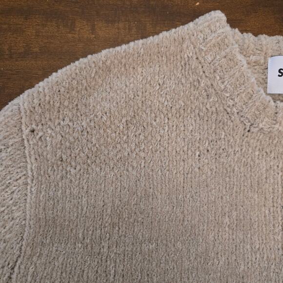 Solid Homme Men's Vented Sweater Beige Size M - Picture 10 of 10